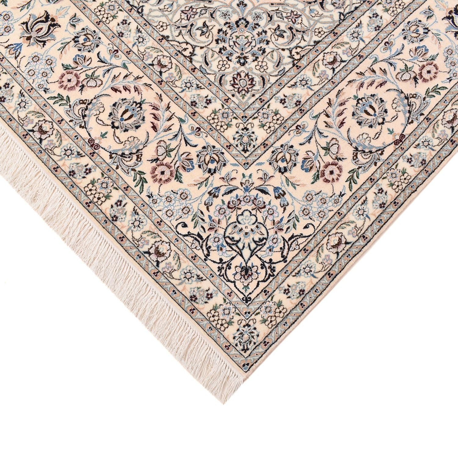 Tapis persan - Nain - Premium - 317 x 212 cm - bleu foncé