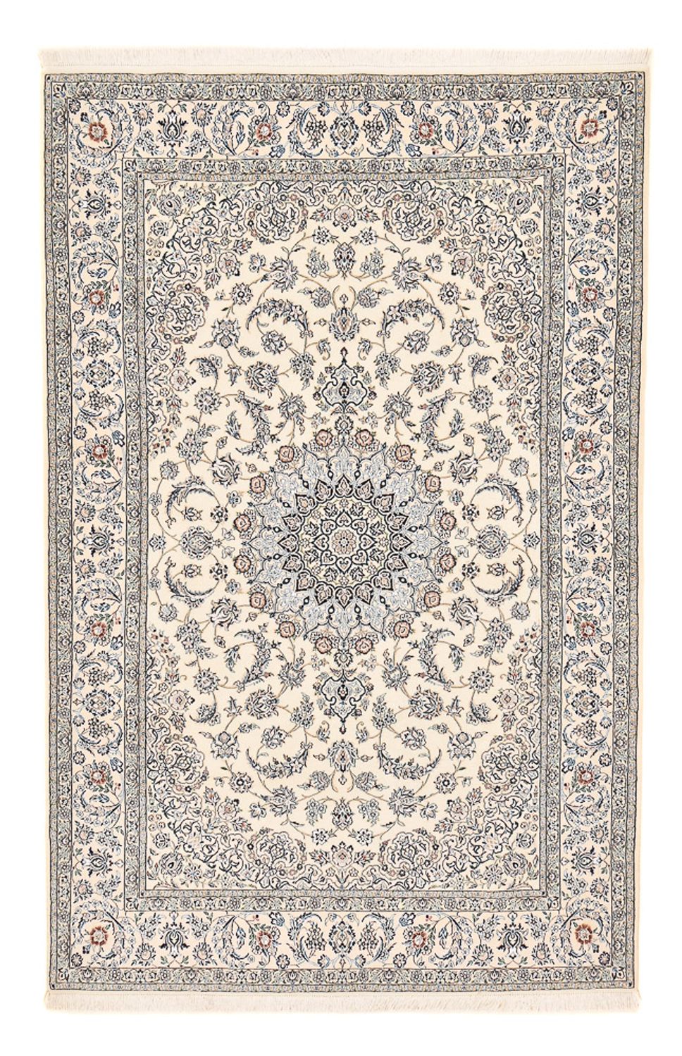 Tapis persan - Nain - Royal - 305 x 200 cm - blanc