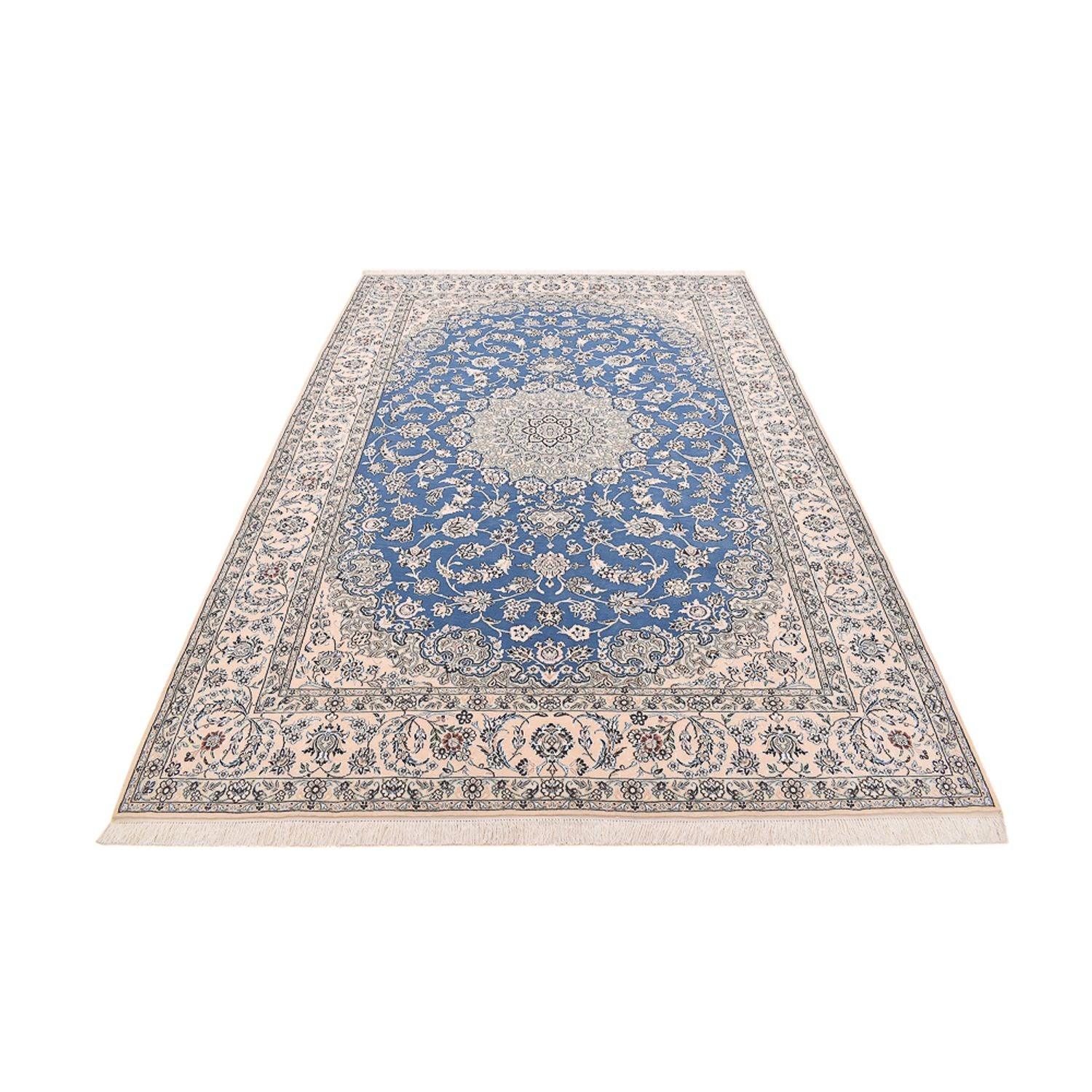 Tapis persan - Nain - Premium - 309 x 206 cm - bleu