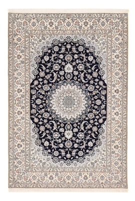 Tapis persan - Nain - Premium - 306 x 210 cm - bleu foncé
