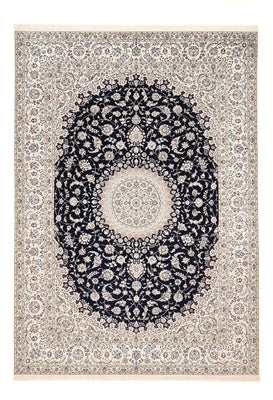 Tapis persan - Nain - Premium - 362 x 255 cm - bleu foncé