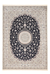 Tapis persan - Nain - Premium - 362 x 255 cm - bleu foncé