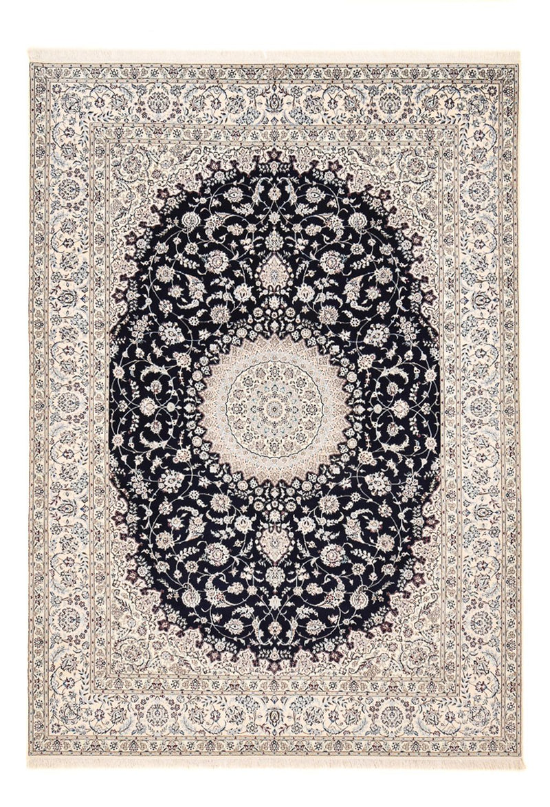 Tapis persan - Nain - Premium - 362 x 255 cm - bleu foncé
