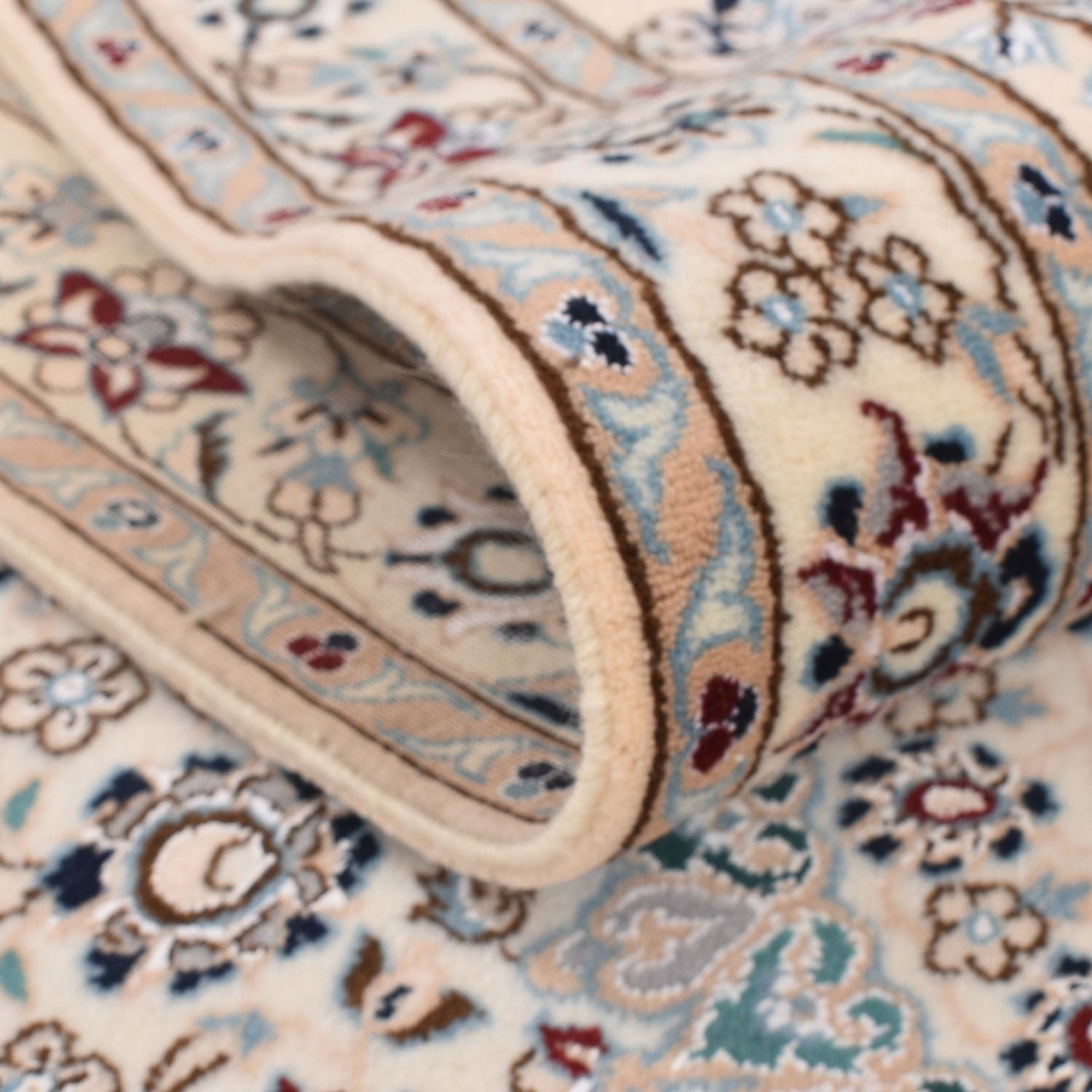 Tapis persan - Nain - Premium - 362 x 255 cm - bleu foncé