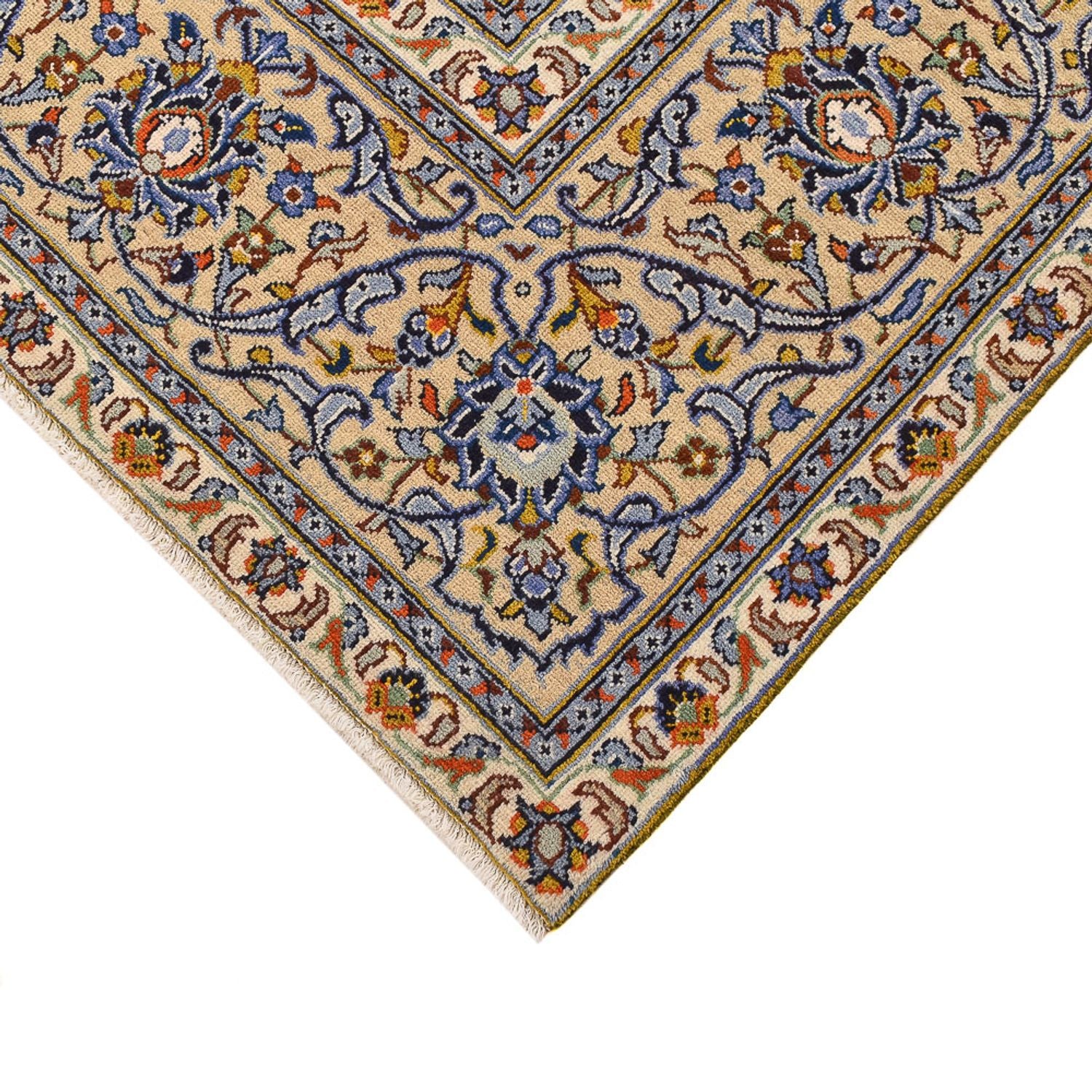 Tapis persan - Keshan - 355 x 256 cm - beige clair