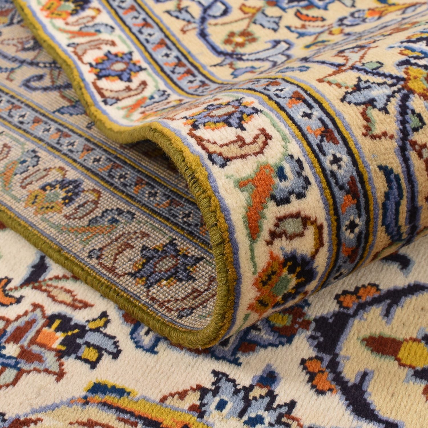 Tapis persan - Keshan - 355 x 256 cm - beige clair