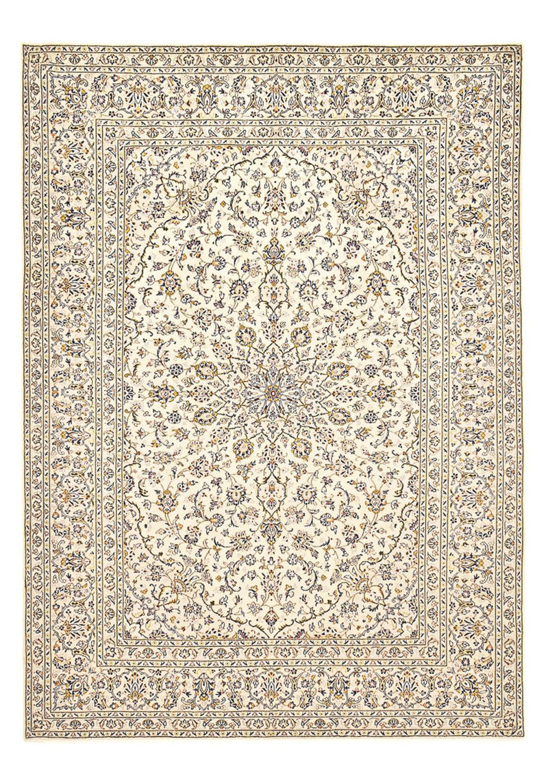 Tapis persan - Keshan - 355 x 245 cm - beige clair