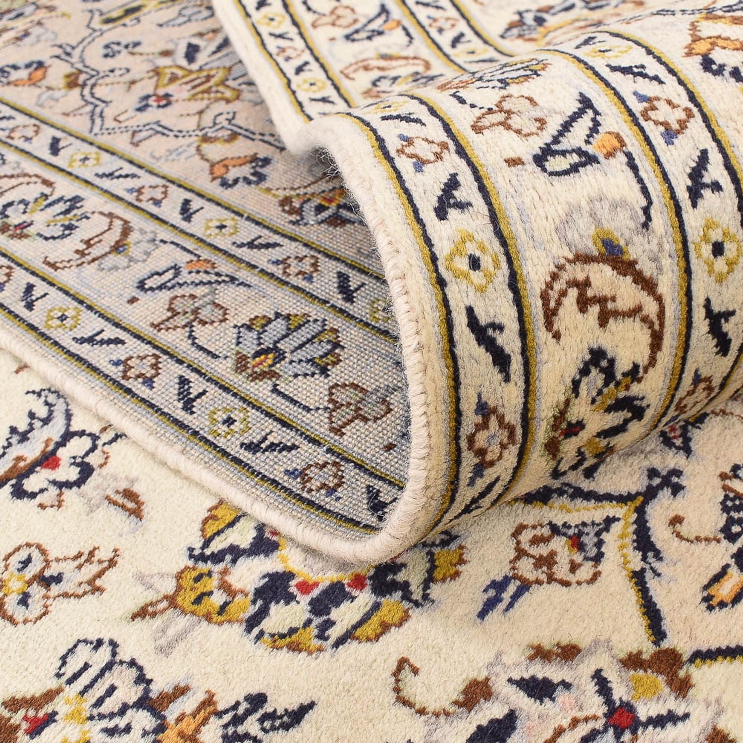 Tapis persan - Keshan - 355 x 245 cm - beige clair
