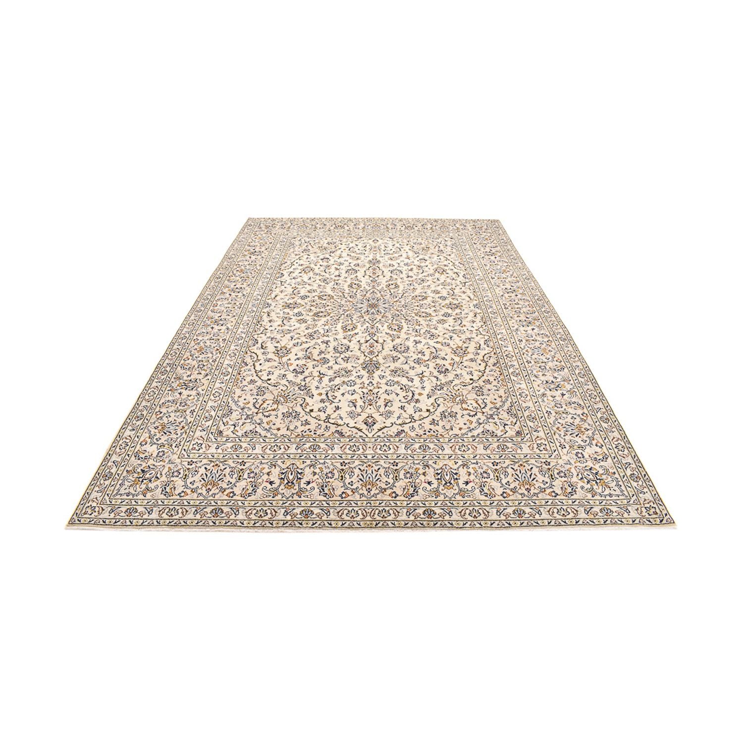 Tapis persan - Keshan - 355 x 245 cm - beige clair