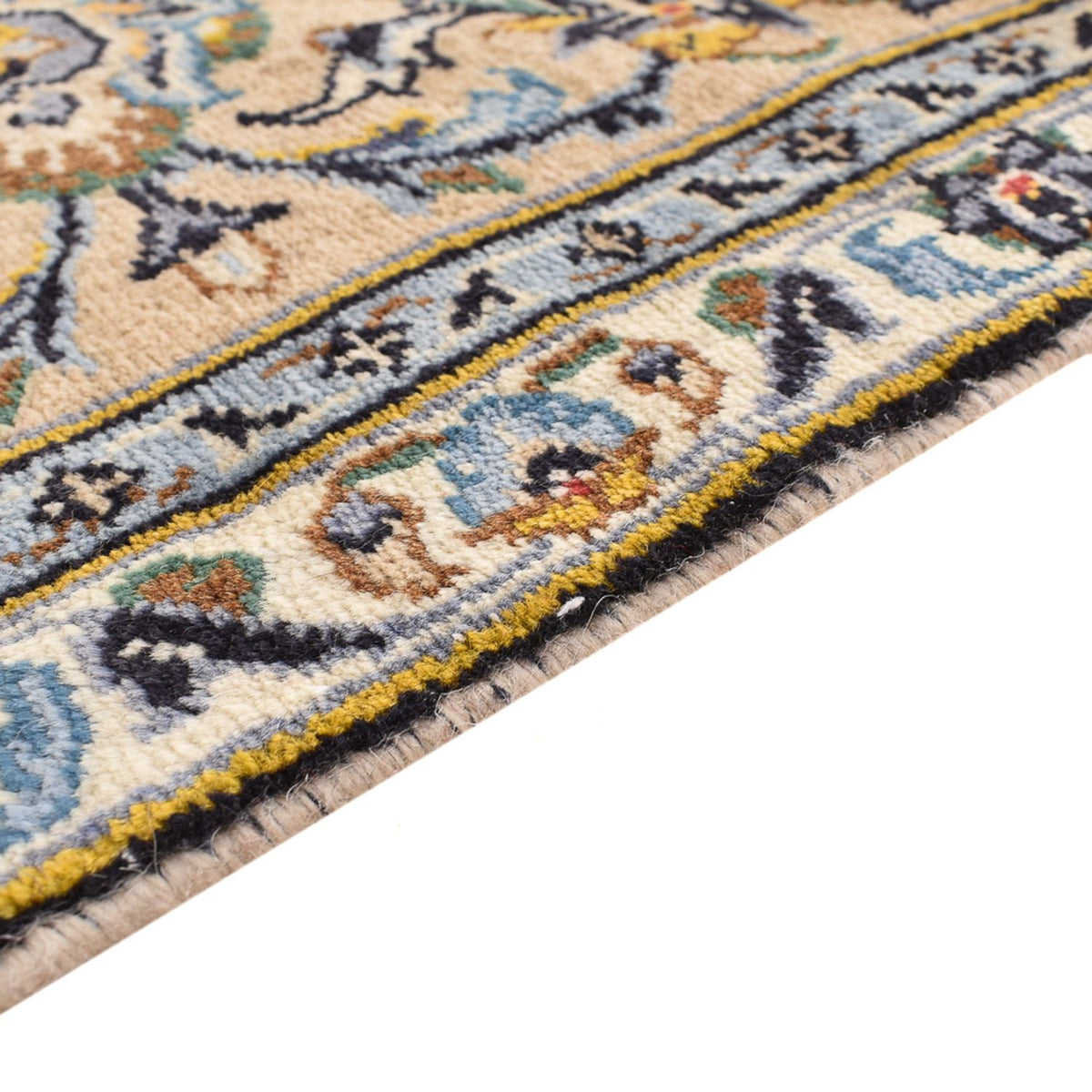 Tapis persan - Keshan - 343 x 238 cm - beige clair