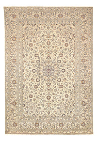 Tapis persan - Keshan - 359 x 243 cm - beige clair