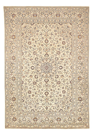 Tapis persan - Keshan - 359 x 243 cm - beige clair