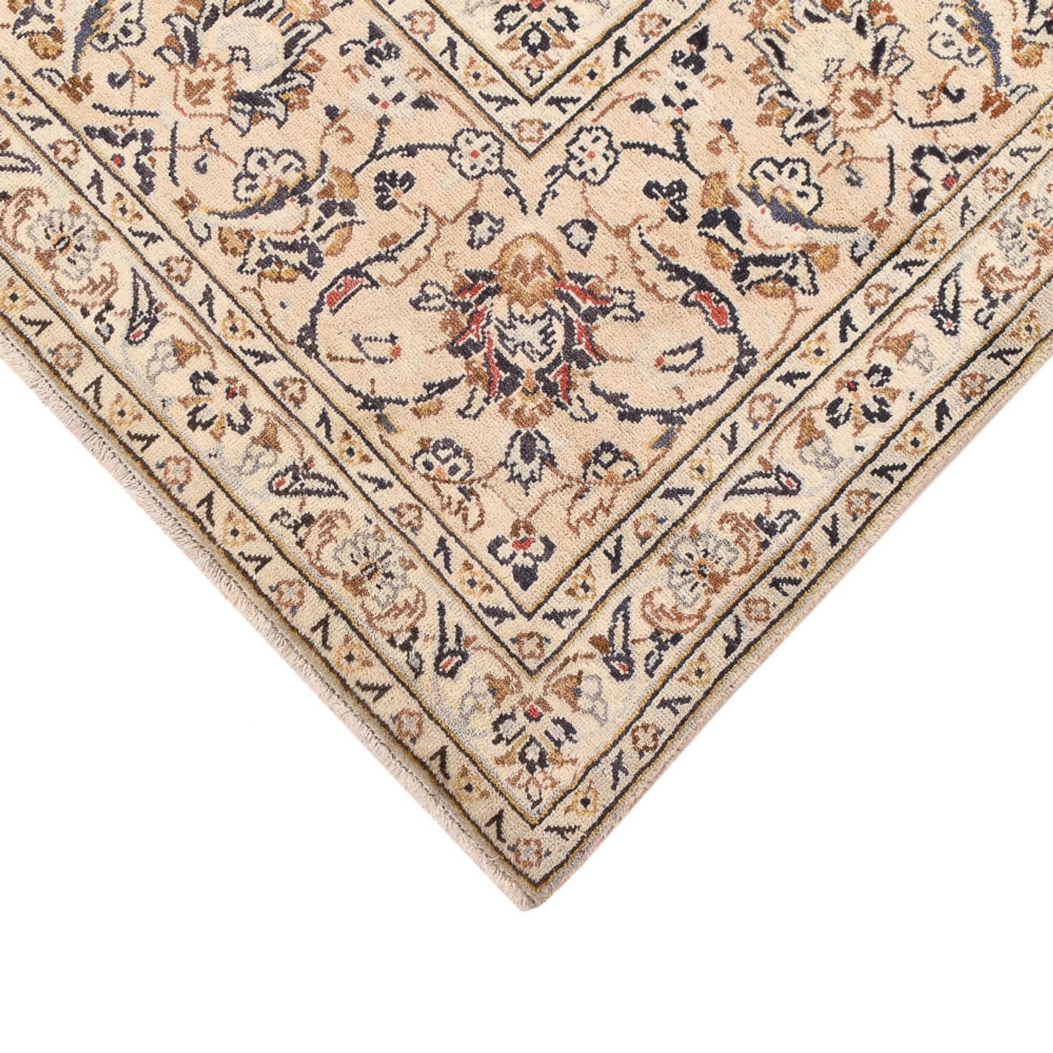 Tapis persan - Keshan - 359 x 243 cm - beige clair