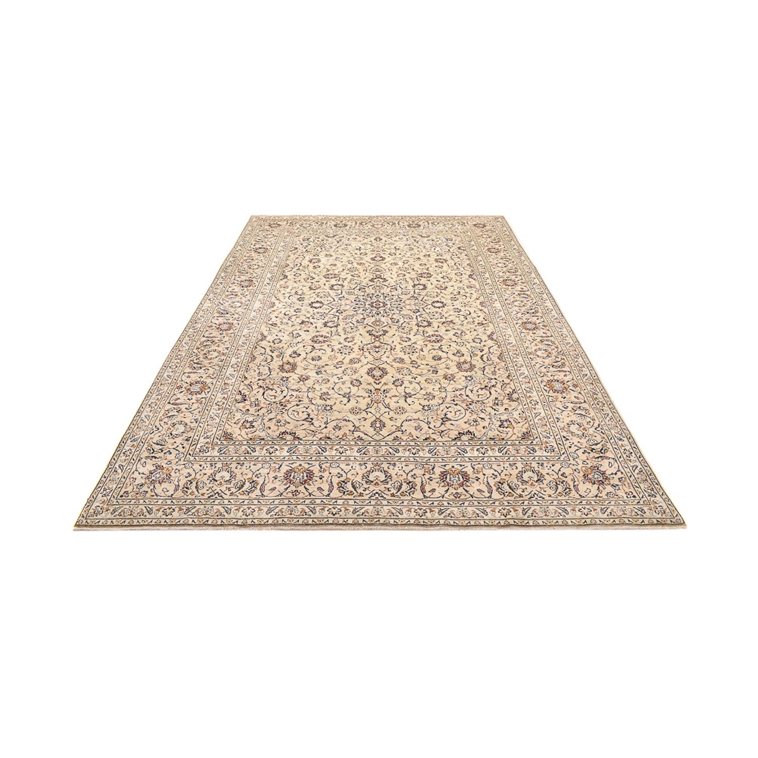 Tapis persan - Keshan - 359 x 243 cm - beige clair