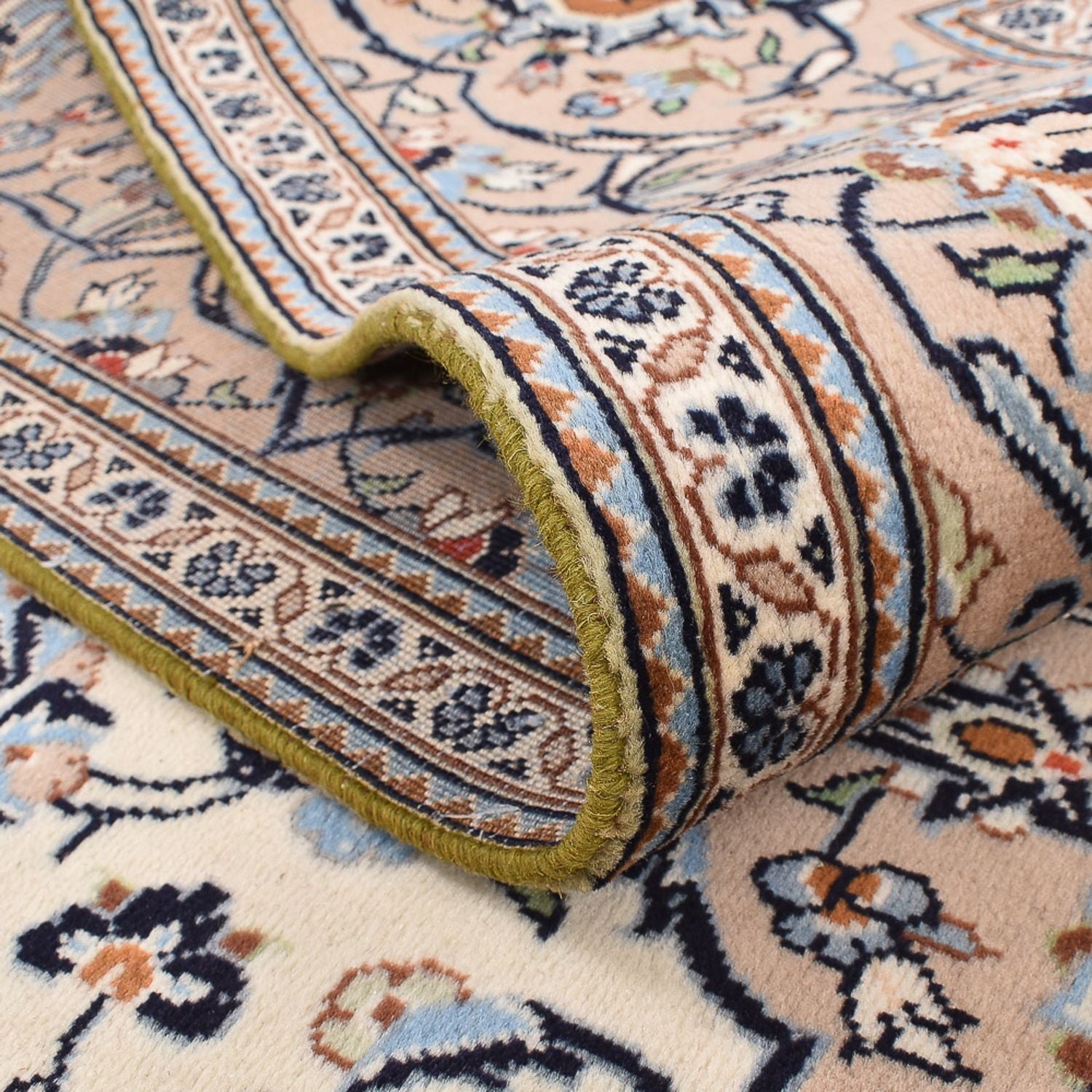 Tapis persan - Keshan - 303 x 202 cm - beige foncé