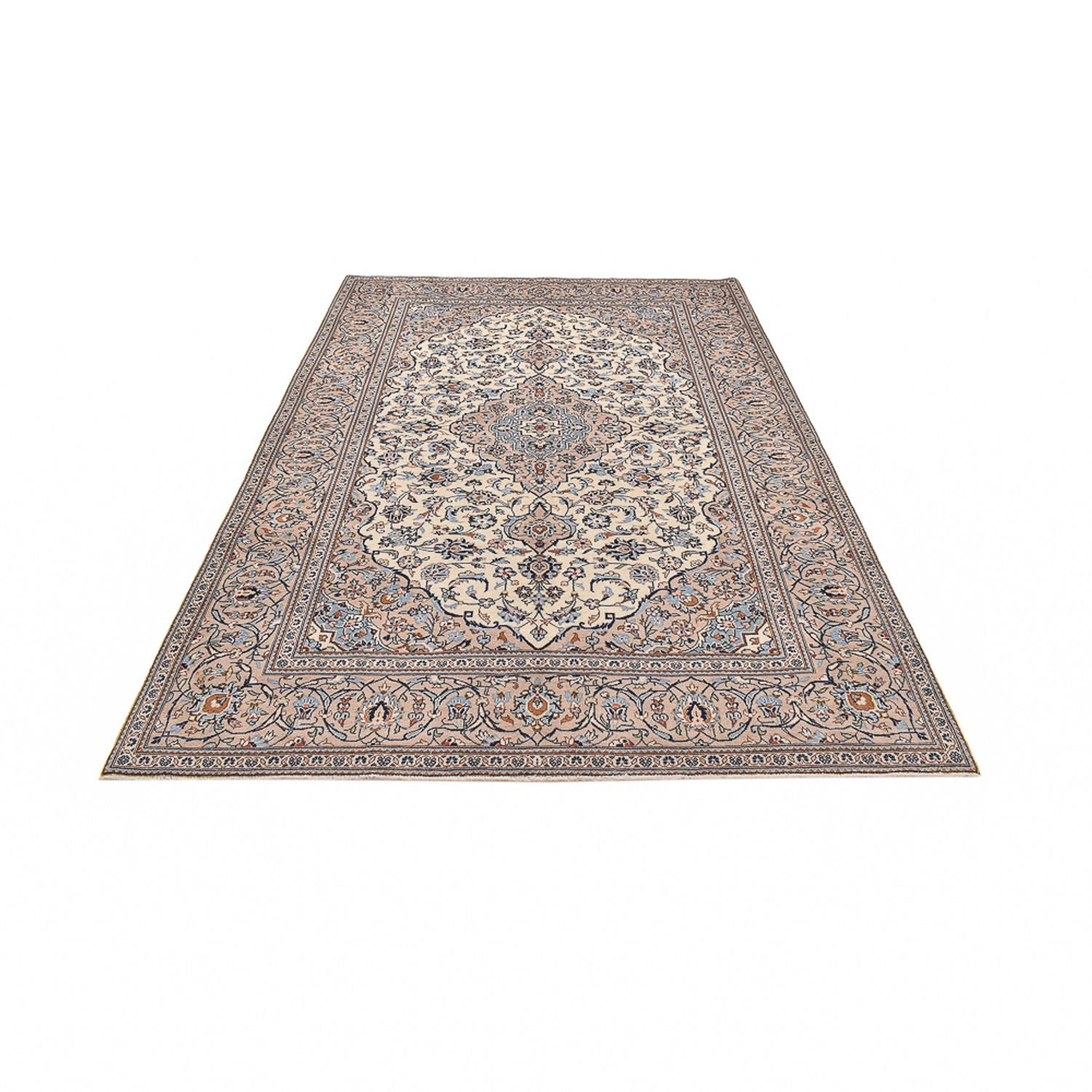 Tapis persan - Keshan - 303 x 202 cm - beige foncé