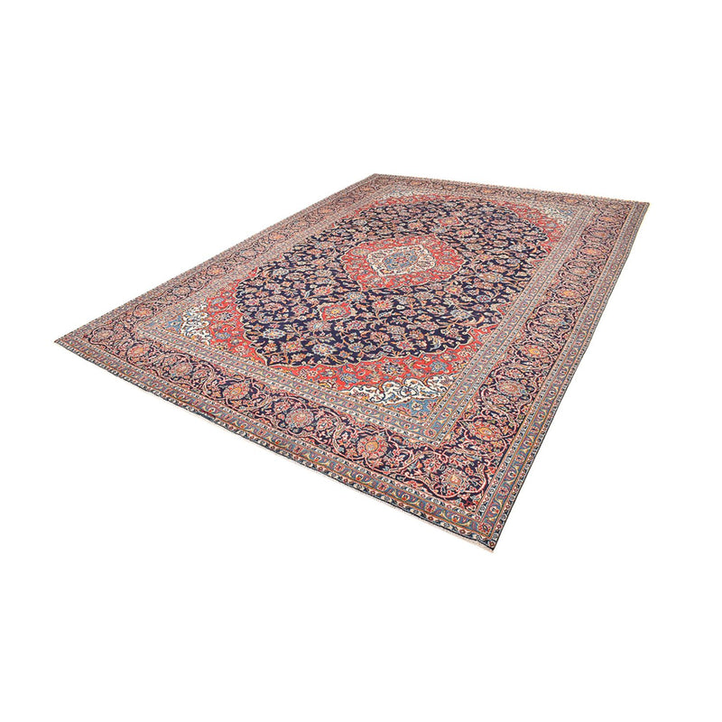 Tapis persan - Keshan - 405 x 300 cm - bleu foncé