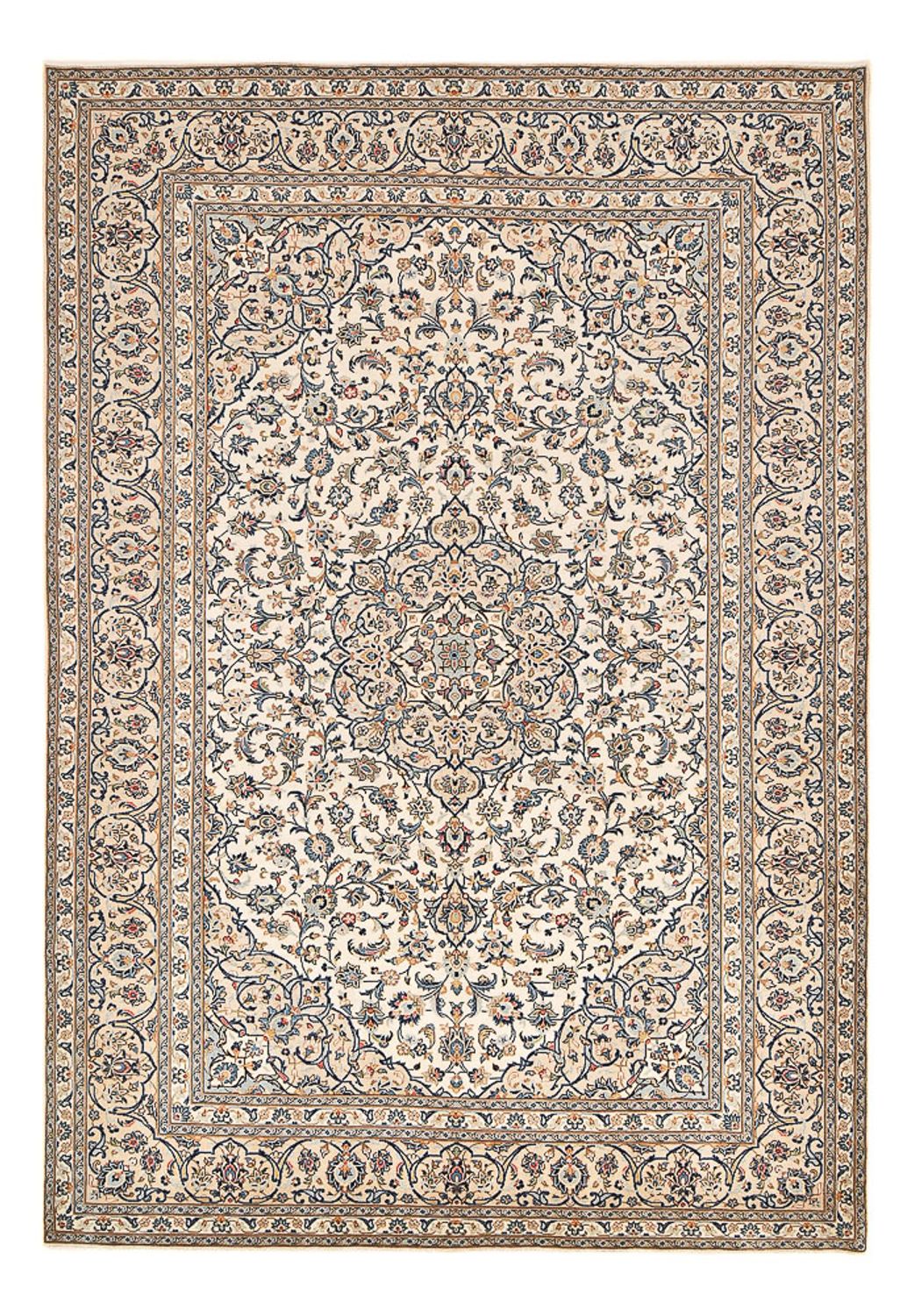 Tapis persan - Keshan - 361 x 249 cm - beige foncé
