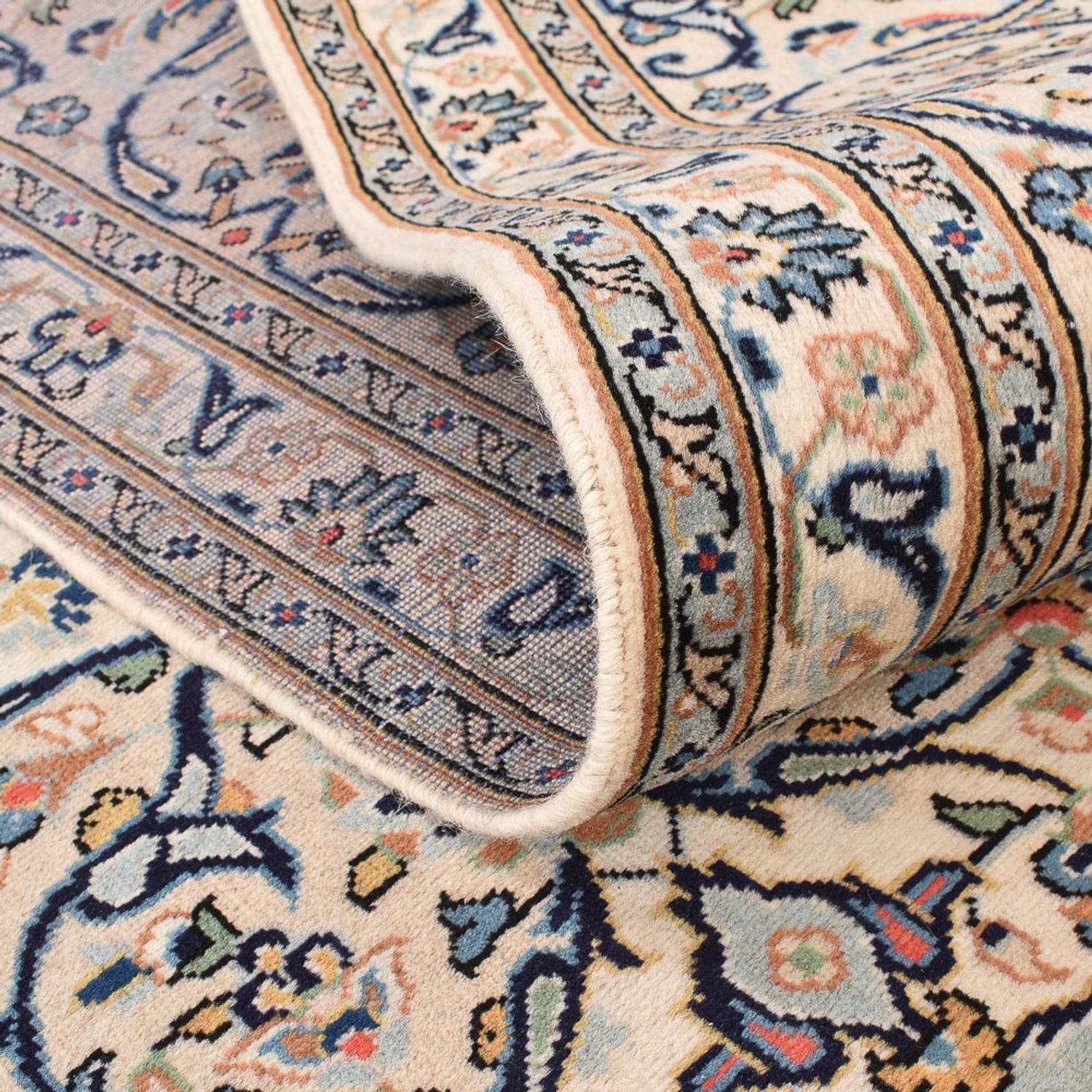 Tapis persan - Keshan - 361 x 249 cm - beige foncé