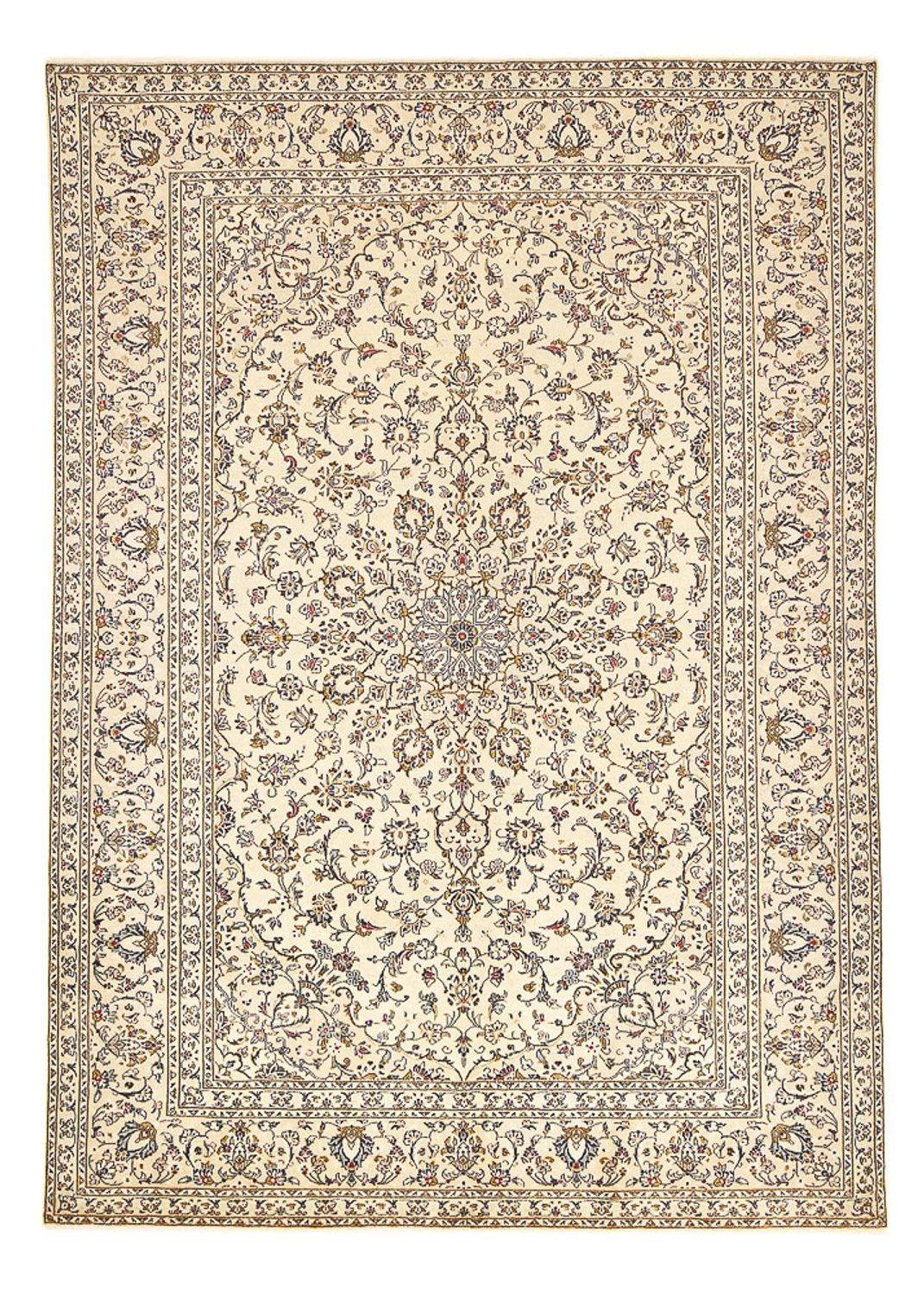 Tapis persan - Keshan - 345 x 239 cm - beige clair
