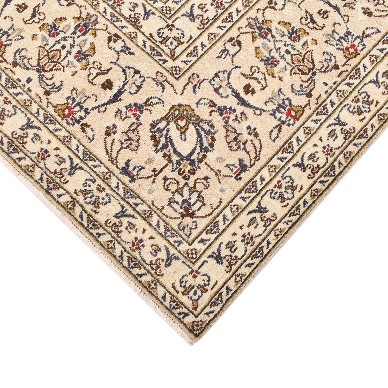 Tapis persan - Keshan - 345 x 239 cm - beige clair