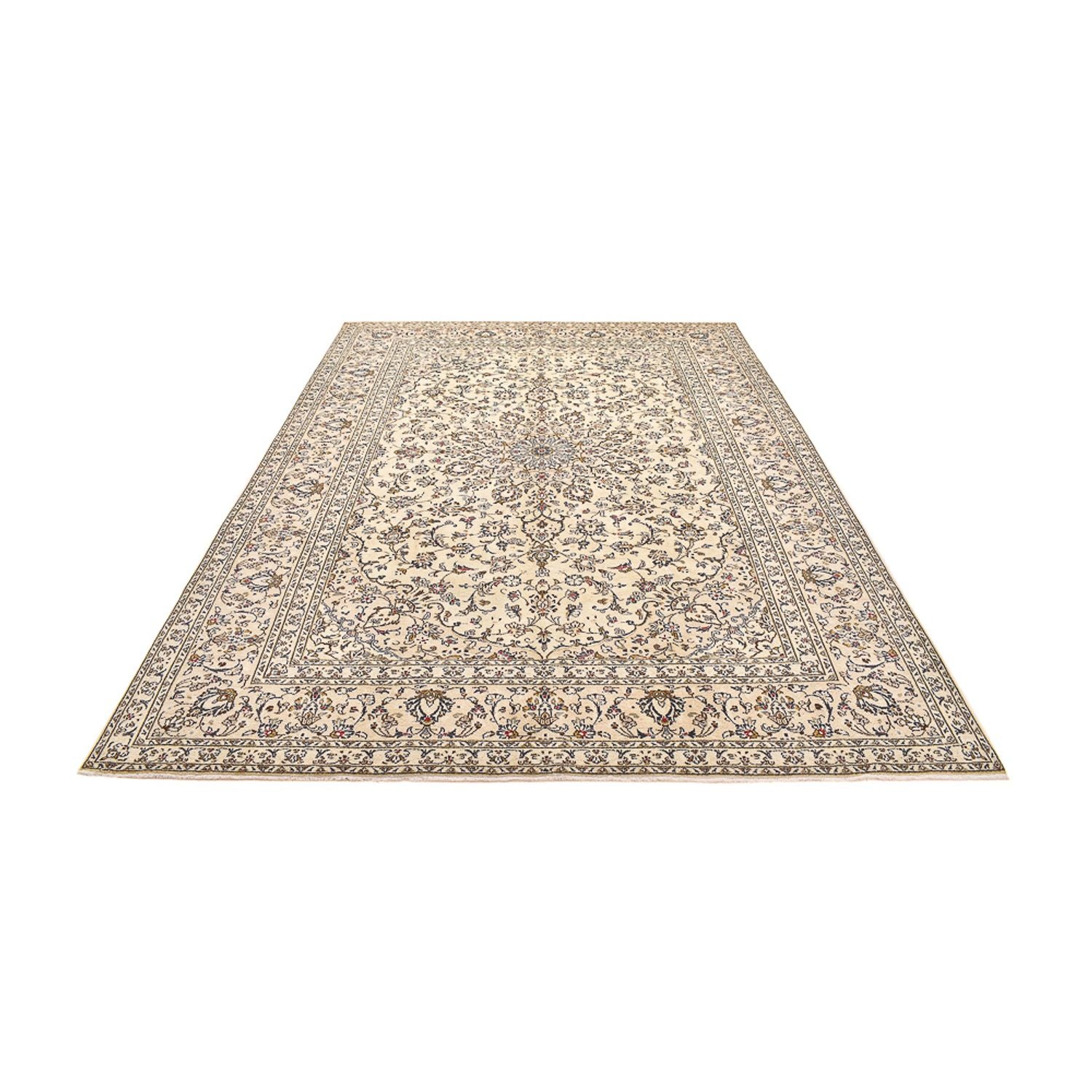Tapis persan - Keshan - 345 x 239 cm - beige clair
