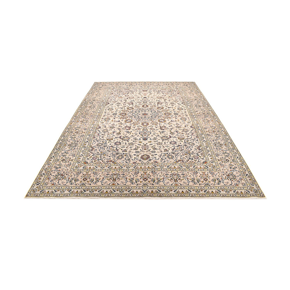 Tapis persan - Keshan - 342 x 245 cm - beige clair