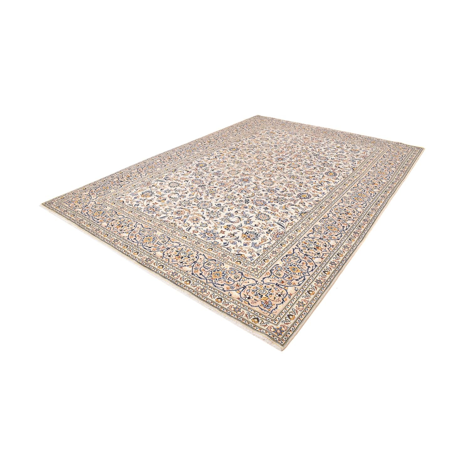 Tapis persan - Keshan - 380 x 271 cm - beige clair