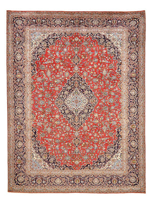 Tapis persan - Keshan - 426 x 311 cm - rouge