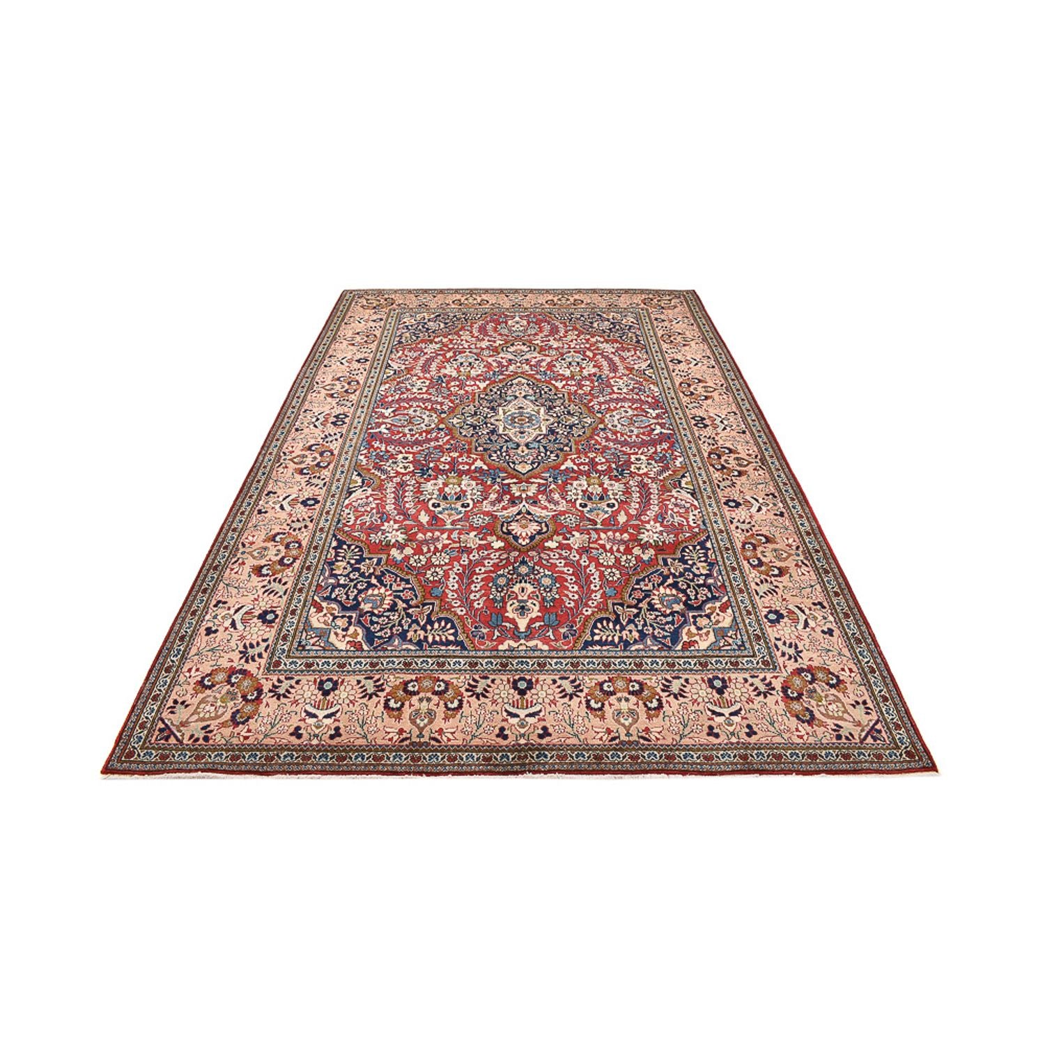 Tapis persan - Keshan - 326 x 209 cm - rouge clair