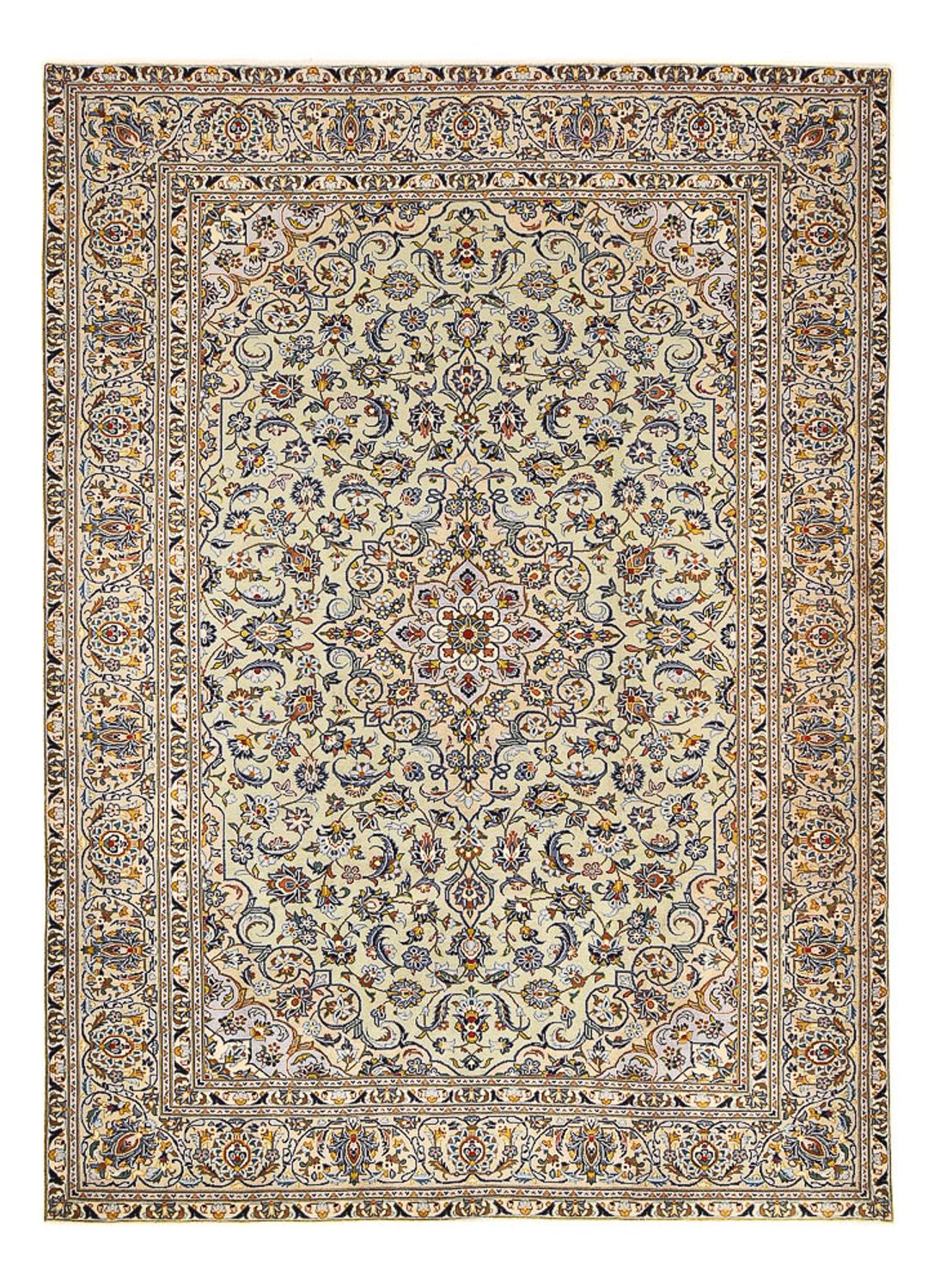 Tapis persan - Keshan - 350 x 249 cm - beige foncé