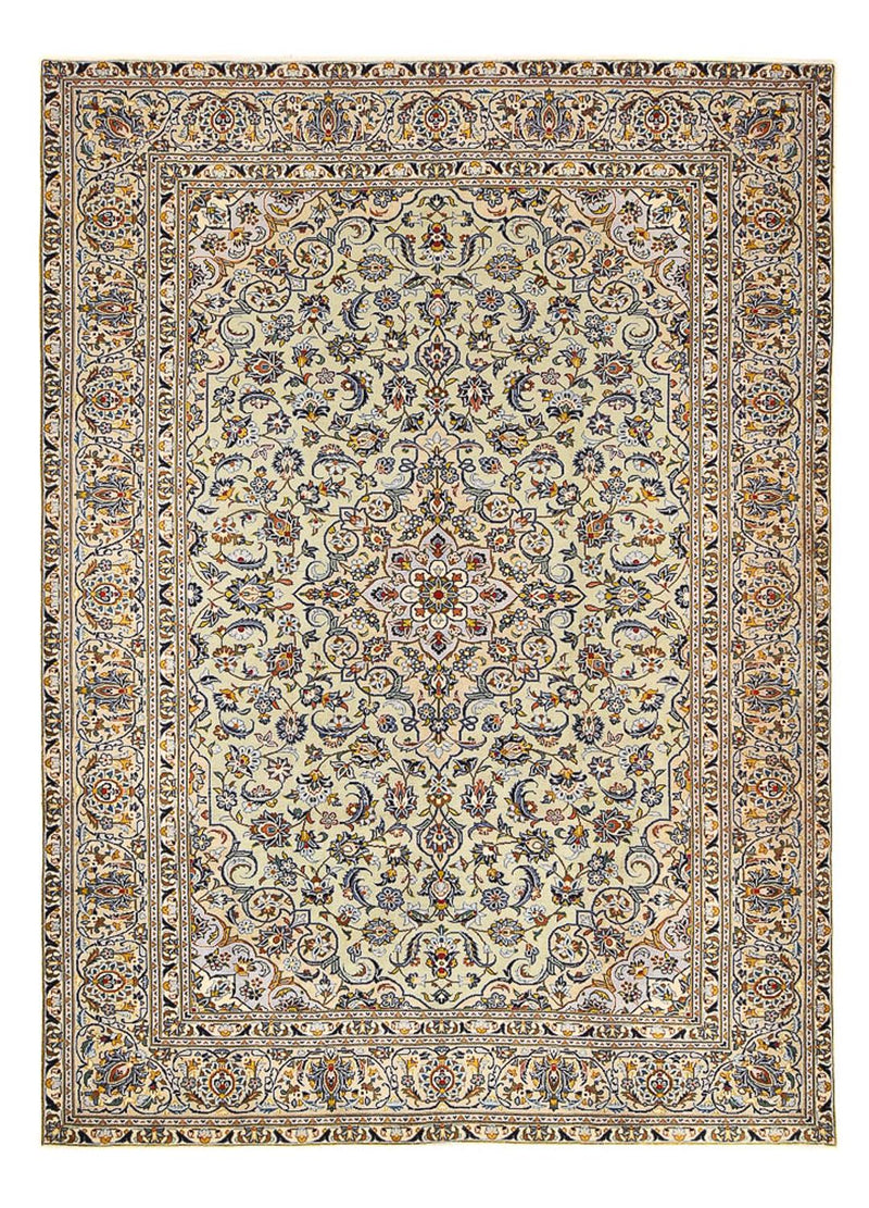 Tapis persan - Keshan - 350 x 249 cm - beige foncé