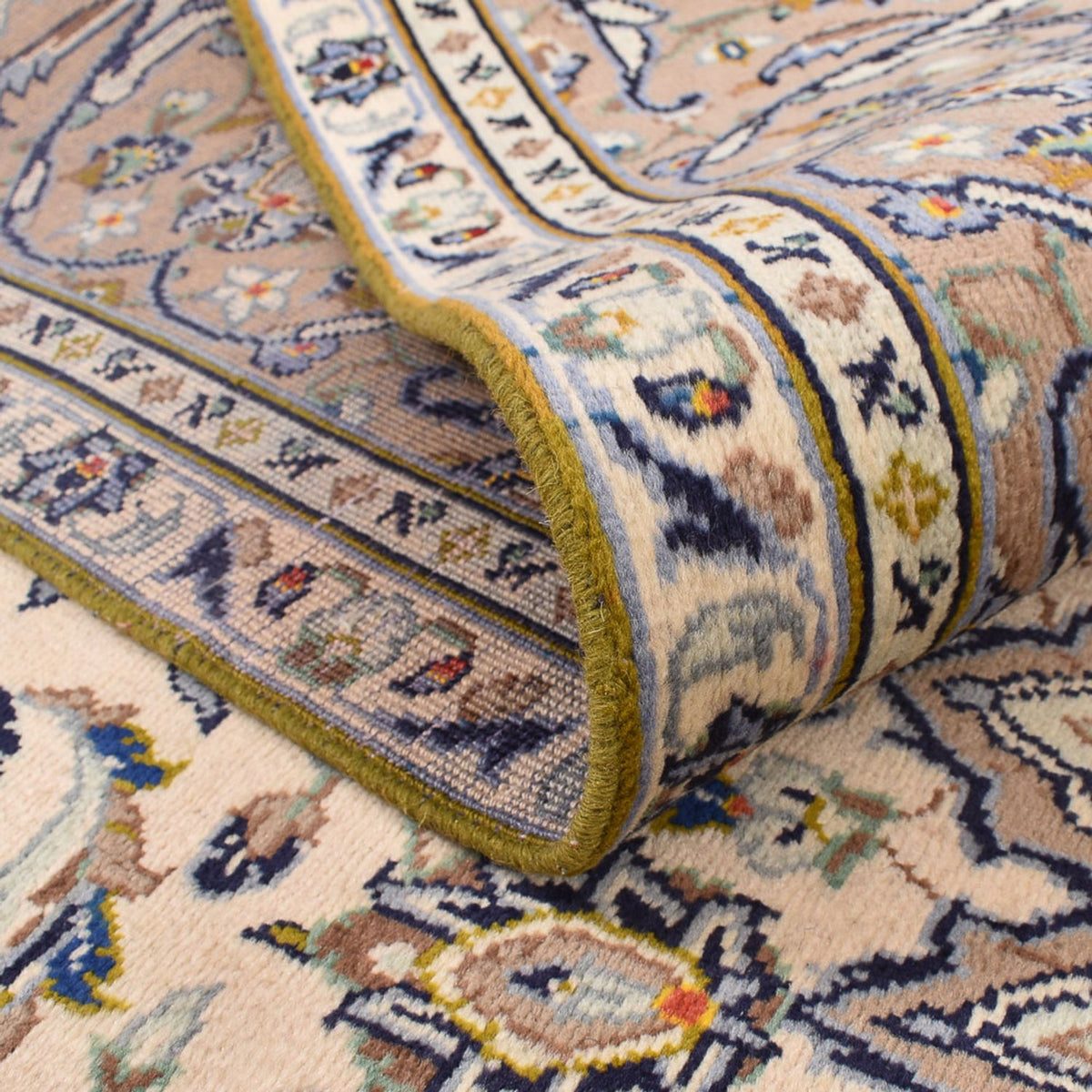 Tapis persan - Keshan - 345 x 250 cm - beige clair