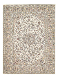 Tapis persan - Keshan - 397 x 293 cm - beige clair