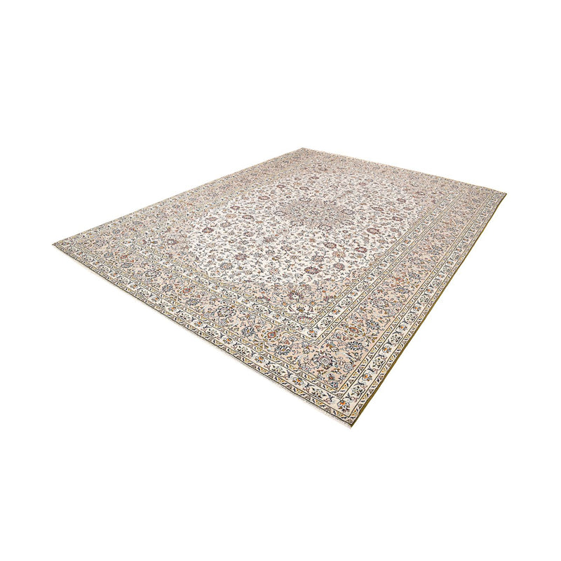 Tapis persan - Keshan - 397 x 293 cm - beige clair