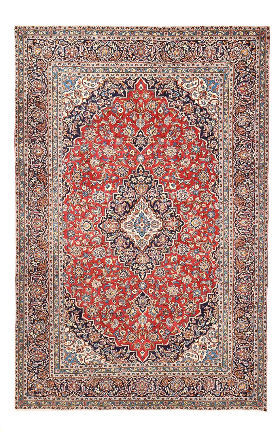 Tapis persan - Keshan - 394 x 249 cm - rouge