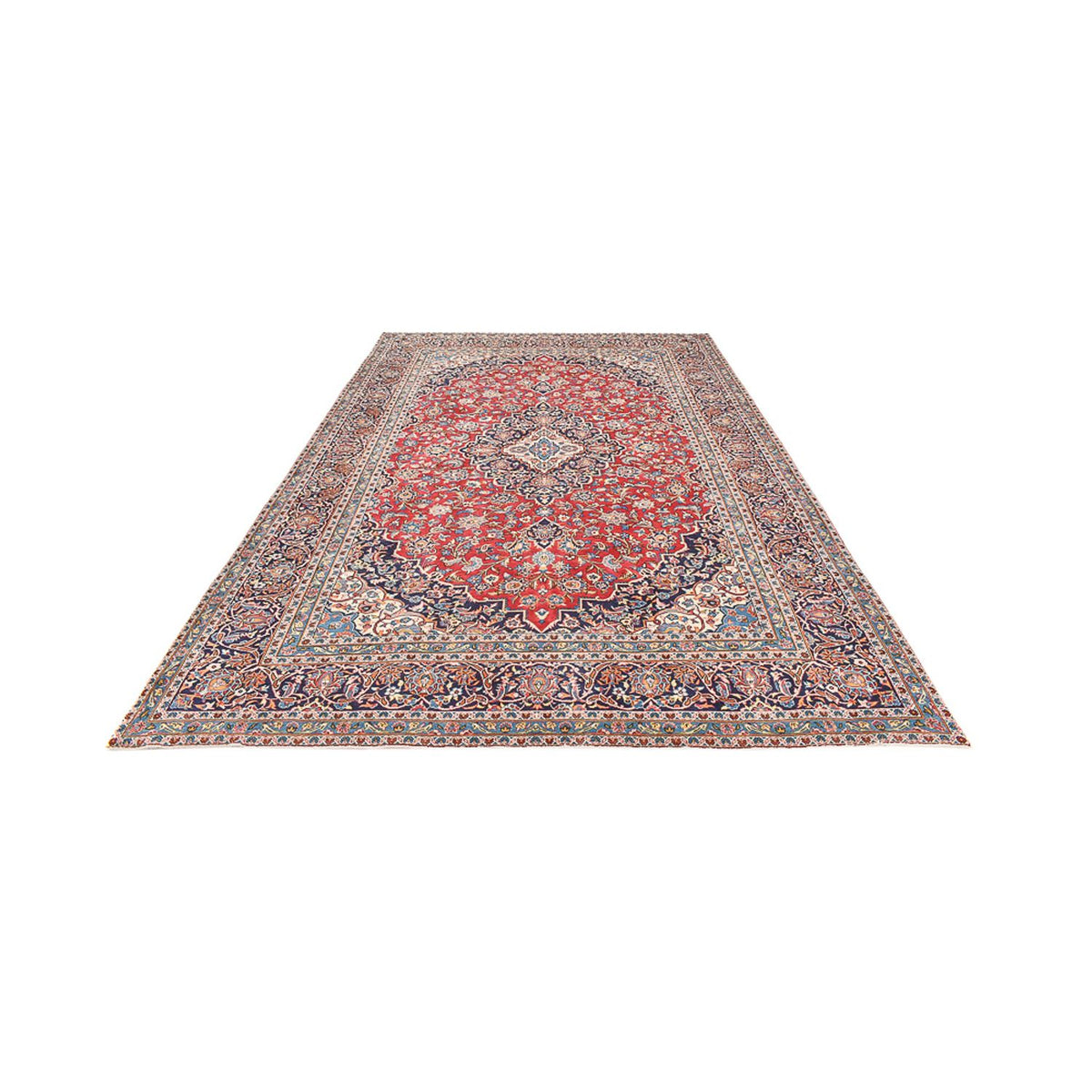 Tapis persan - Keshan - 394 x 249 cm - rouge