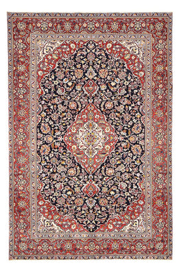 Tapis persan - Keshan - 330 x 217 cm - bleu foncé