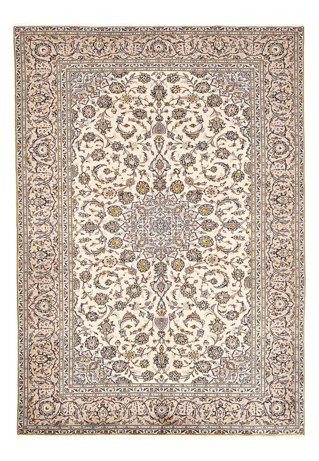 Tapis persan - Keshan - 290 x 190 cm - beige clair