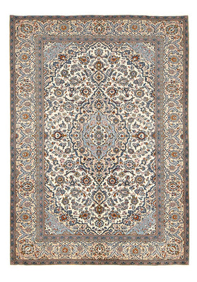 Tapis persan - Keshan - 288 x 198 cm - beige clair