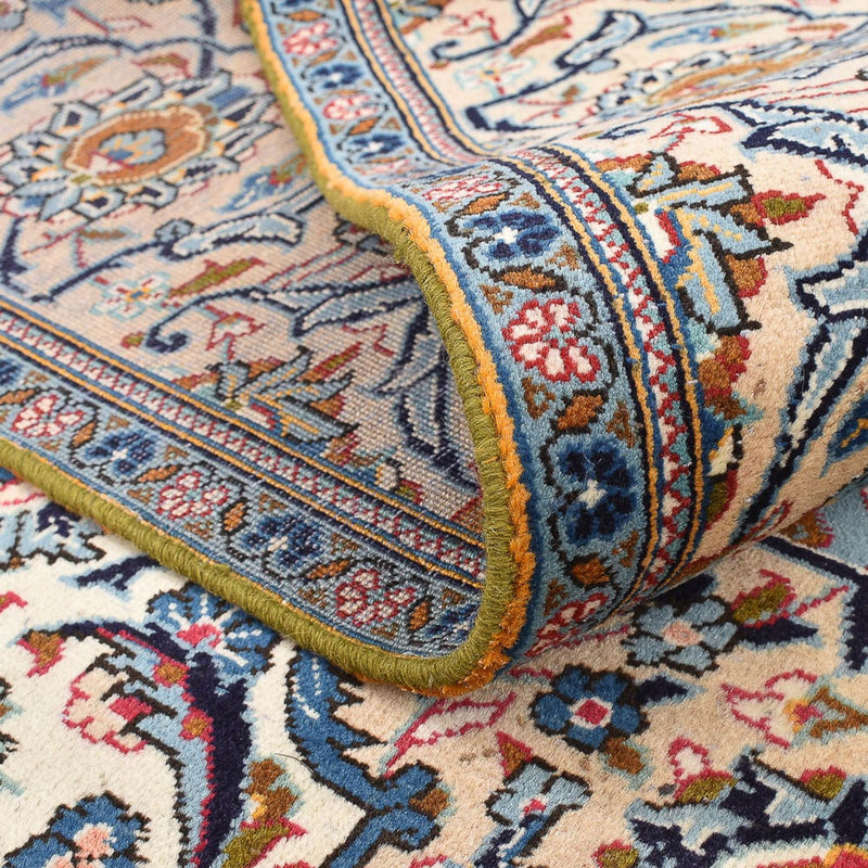 Tapis persan - Keshan - 288 x 198 cm - beige clair