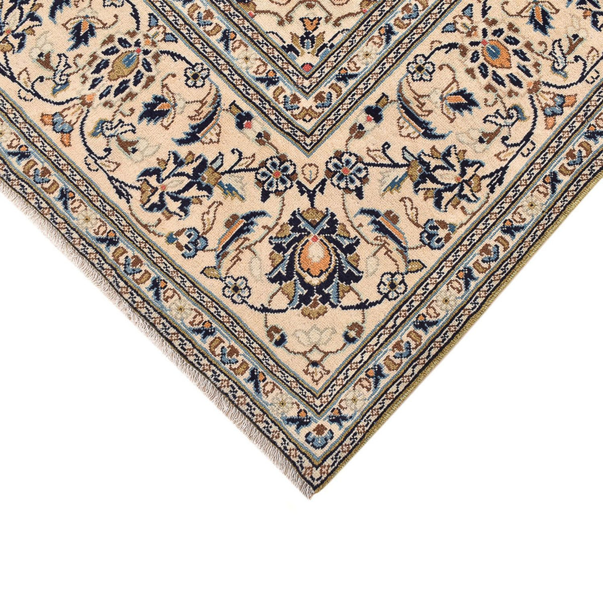 Tapis persan - Keshan - 310 x 196 cm - beige clair