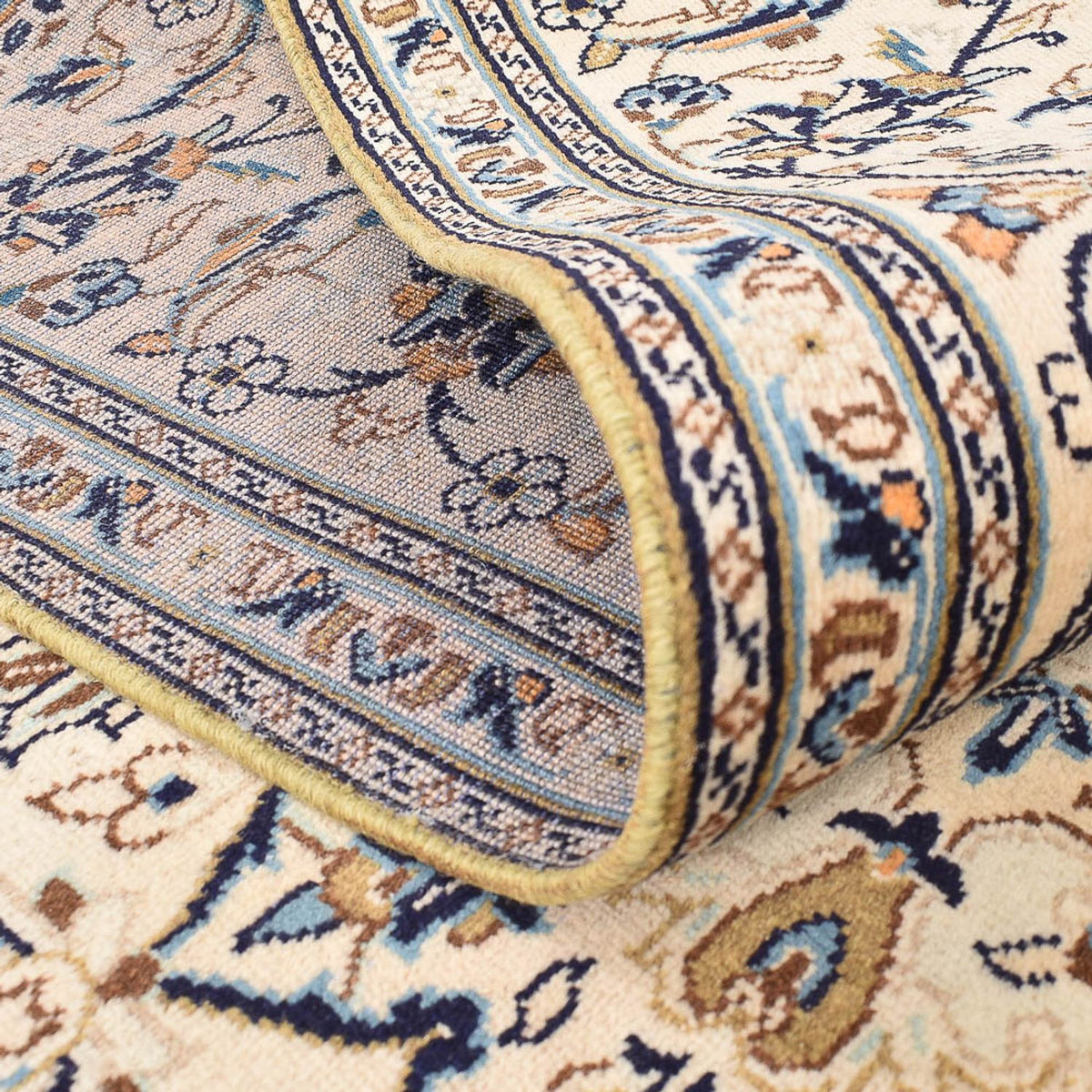 Tapis persan - Keshan - 310 x 196 cm - beige clair