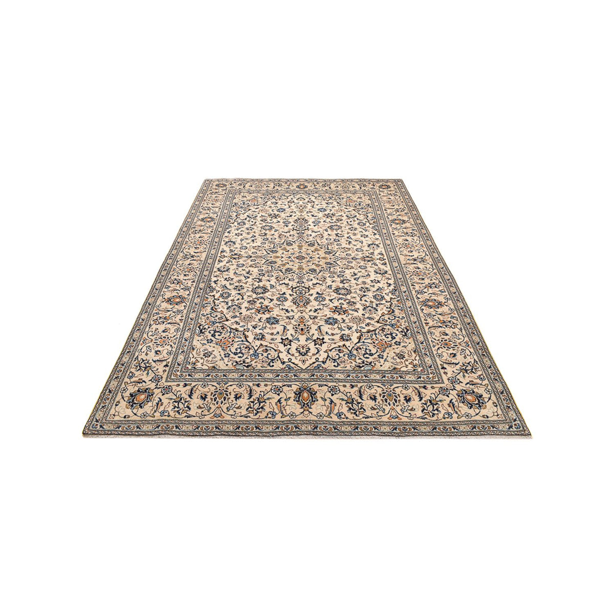 Tapis persan - Keshan - 310 x 196 cm - beige clair
