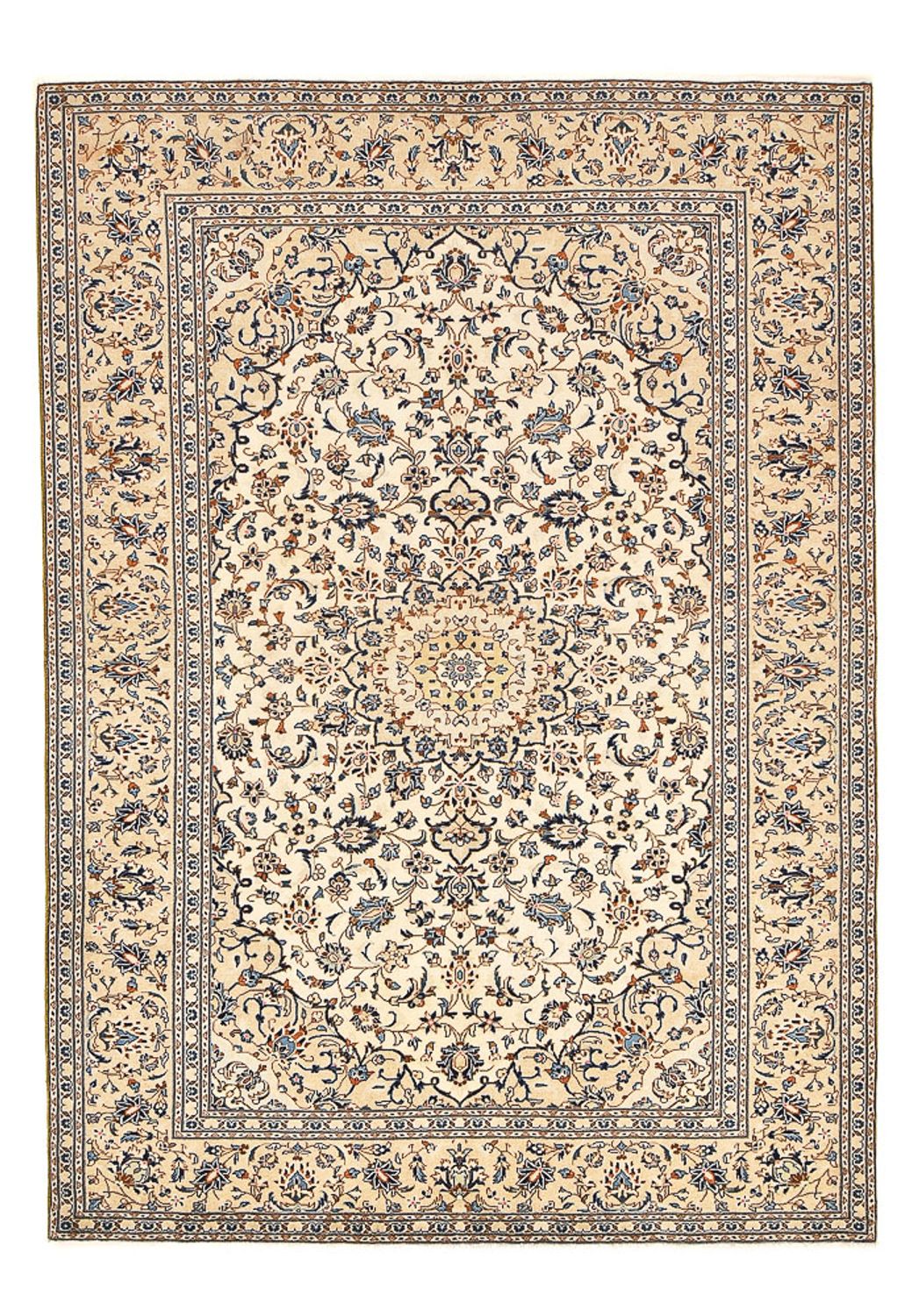 Tapis persan - Keshan - 293 x 201 cm - beige clair