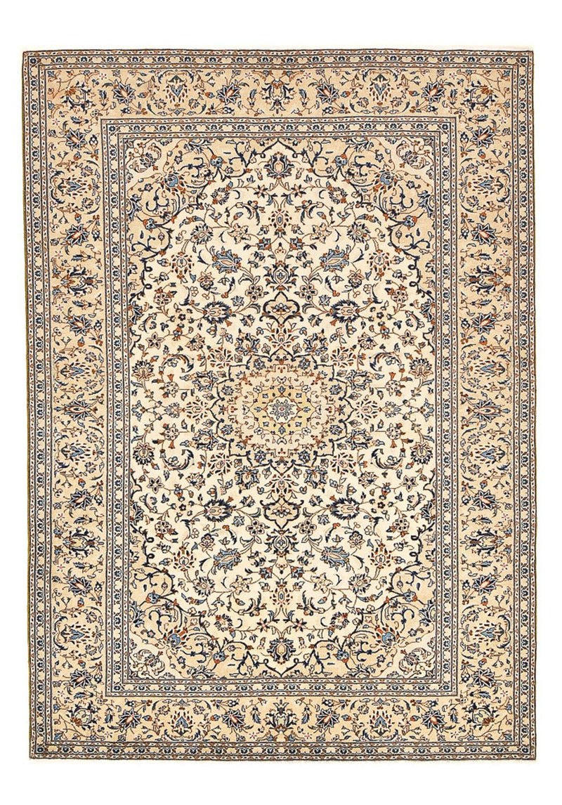Tapis persan - Keshan - 293 x 201 cm - beige clair