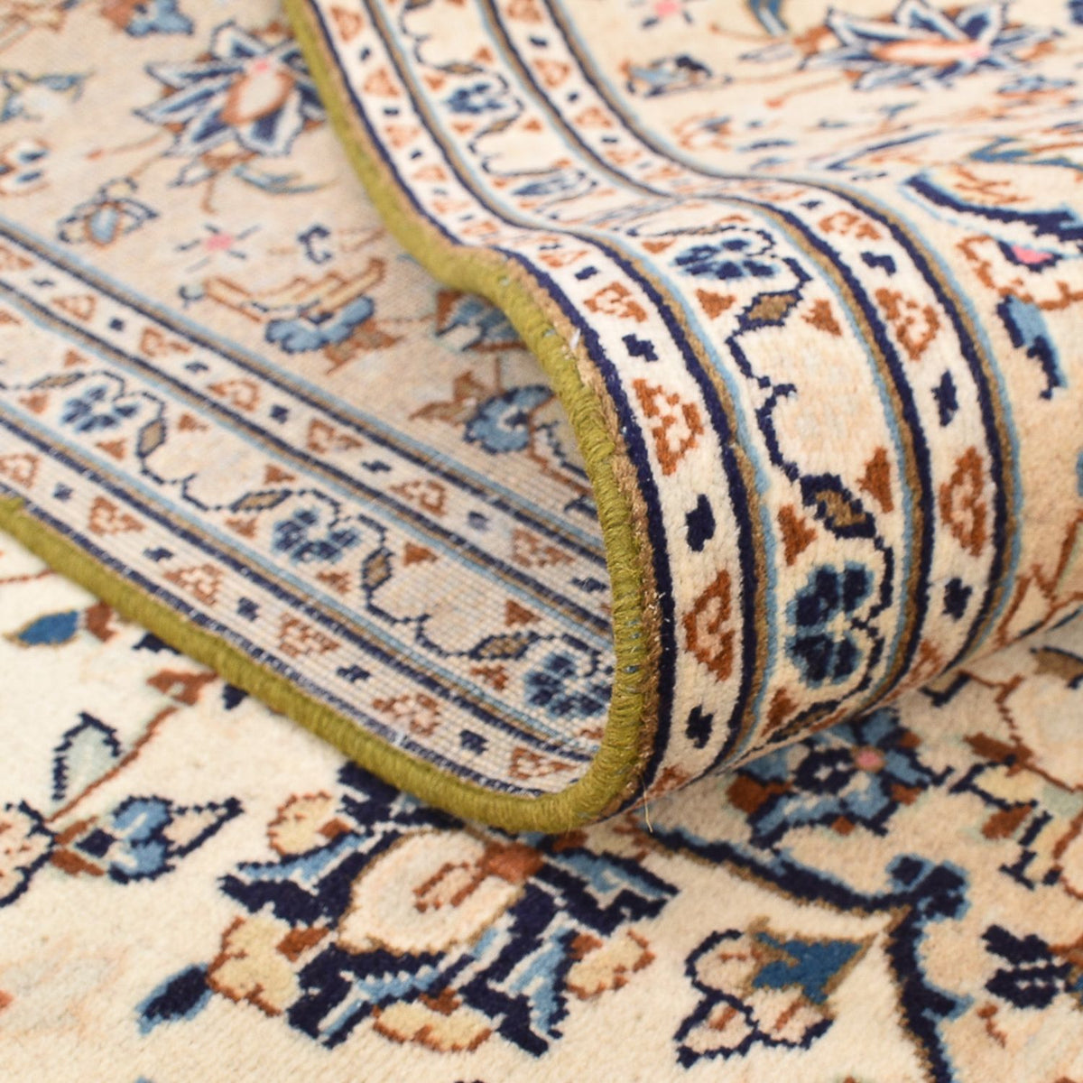 Tapis persan - Keshan - 293 x 201 cm - beige clair