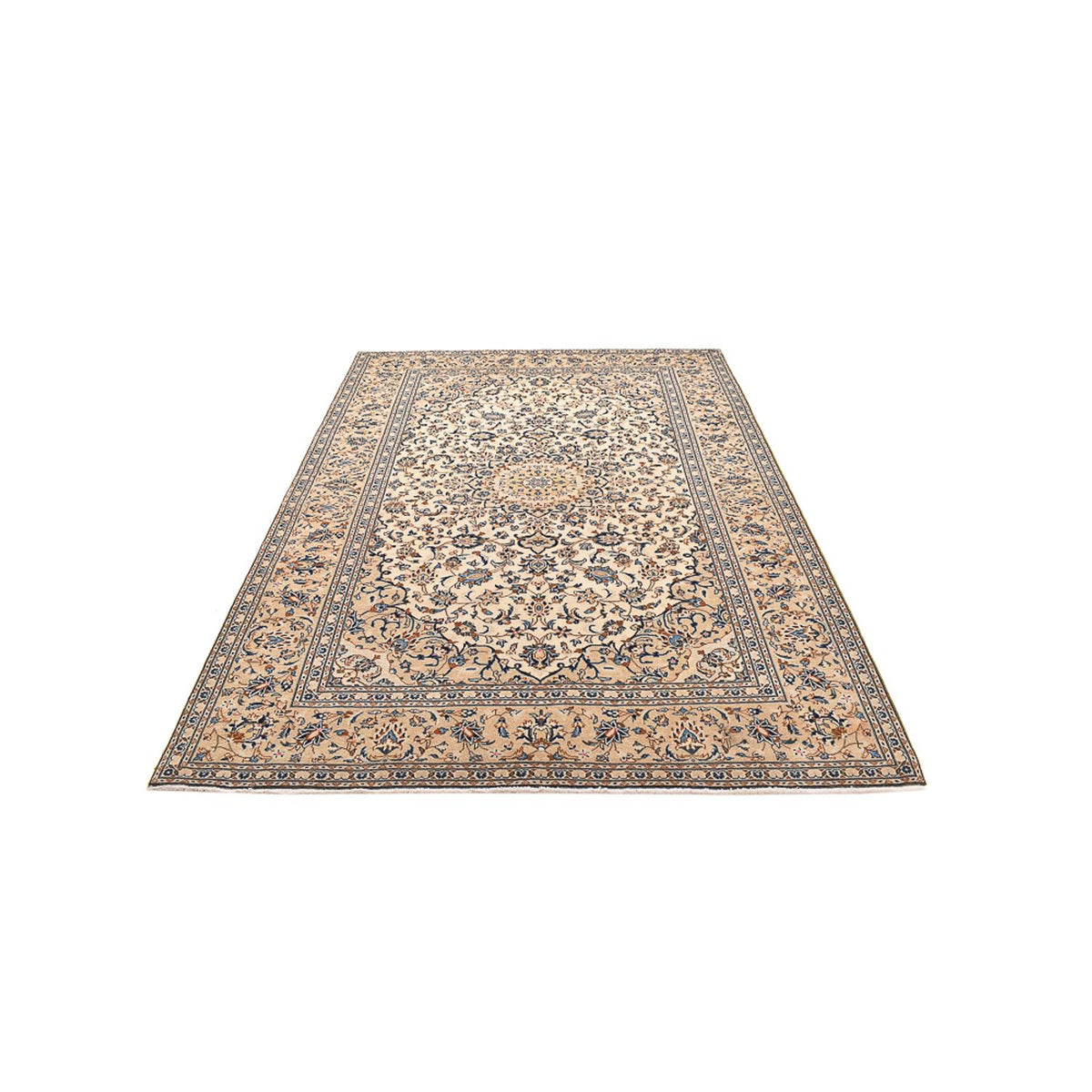 Tapis persan - Keshan - 293 x 201 cm - beige clair