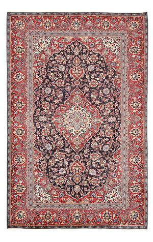 Tapis persan - Keshan - 305 x 195 cm - rouge clair