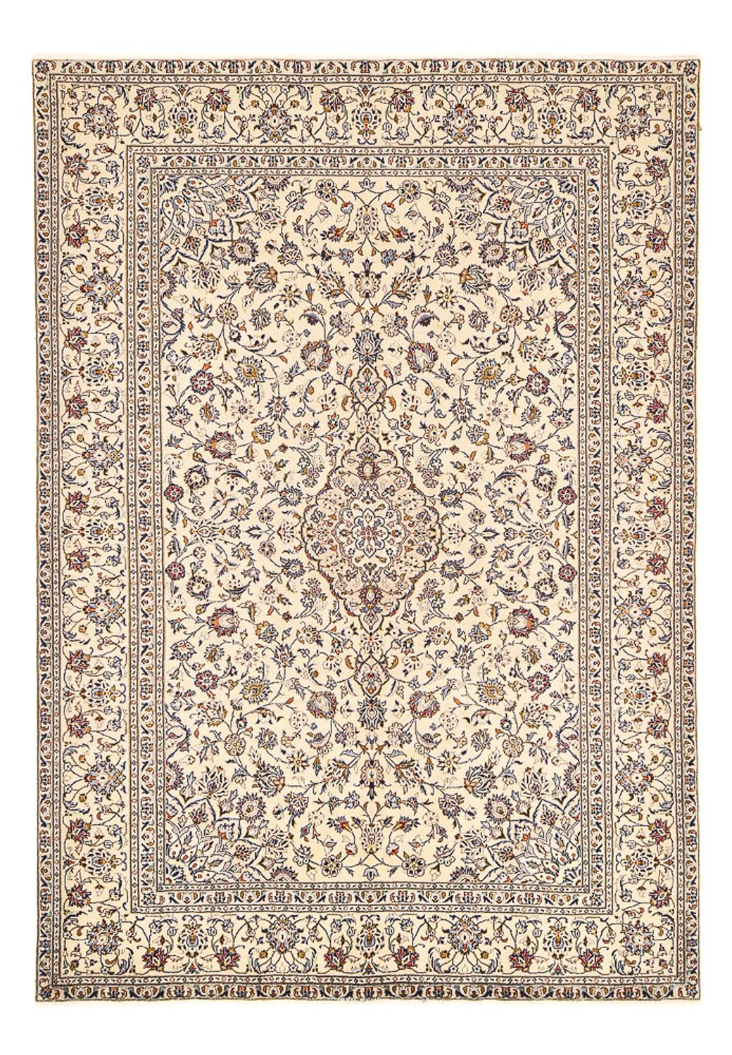 Tapis persan - Keshan - 295 x 196 cm - beige clair